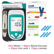 3in1 Multifunction Cholesterol Uric acid Blood glucose meter glucometer kit Diabetes Gout Tester Blood sugar monitor Test Strips
