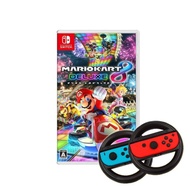 【Nintendo 任天堂】Switch瑪利歐賽車8豪華版+副廠方向盤(國際版)