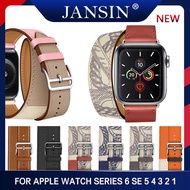 สายคล้องวงทัวร์วงหนัง For Apple Watch Series 5 4 40mm 44mm Band สร้อยข้อมือสายรัดข้อมือ For Apple Watch Series 3 2 1 38mm 42mm
