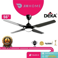 Deka 56" Ceiling Fan With Led Light & Remote Control SV28L BK |Timer Kipas Siling | Kipas Syling SV28L