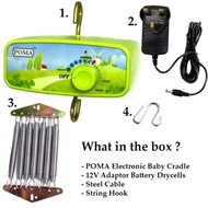 Poma/Powin Buaian Elektrik Motor Mesin Buai Electronic Baby Cradle