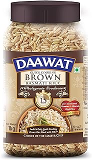 Daawat Quick Cooking Brown Basmati Rice, 1kg