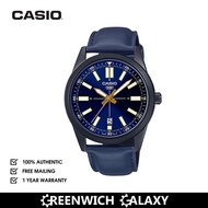 Casio Analog Leather Dress Watch (MTP-VD02BL-2E)