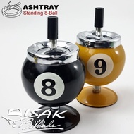 Ashtray 8-Ball Standing | Ball-8 Billiard Ashtray Cigarette Smoking Ash