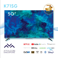 iFFALCON Android Smart TV 50inch (Free HD Digital Antenna) - 50K71SG(2021) | 4K UHD with HDR & MicroDimming | AI Hands-free Voice Control