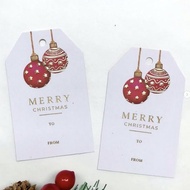 Hangtag / Gift Tag / Mini Christmas Card / Christmas Card / Christmas Gift - Premium Foil Code 452