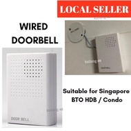 SG STOCK - Wired Doorbell for Singapore BTO resale HDB Condo Home Alarm System Door Bell (with battery compartment)