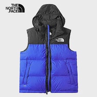 【The North Face】1996Nuptse 羽絨背心S藍