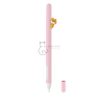 💥โค้ดลด10-💥 Apple pencil Case 2in1 (Gen2) ปลอกปากกา รูปการ์ตูน apple pencil เคสซิลิโคน กันหาย Apple Pencil Case เคส