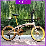 Hot Sale Crius Foldable Bicycle Shimano 11 Speed 20 Inch Bicycle Velocity Aluminum Alloy Frame Disc Brake 9/10/11-speed Folding Bike Portable Ultra-light Male and Female Adult Folding Bicycle(customizable Configuration)
