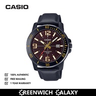 Casio Analog Leather Dress Watch (MTP-VD01BL-5B)