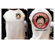 Baju One Piece Print Serap Original Raglan❗❗ Monkey D. Luffy