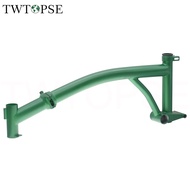TWTOPSE 2kg Brompton Folding Bike Frame Bicycle 16 Inch Frames Lightweight CNC Parts Cr-Mo Steel Alloy Original Size