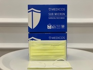MEDICOS 4ply Sub Micron Surgical Face Mask (Black) 50's