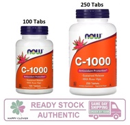 Now Foods, C-1000 (Vitamin C 1000), With Rose Hips, 100 / 250 Tablets