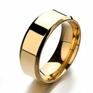 4S GROSIR SOLO Cincin Titanium Emas Polos Kualitas Super Cincin Pria Cincin Wanita