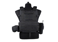 Black Color 600D Nylon Molle Tactical Vest Body armor Hunting plate Carrier 094K M4 Pouch Combat Gear Multicam