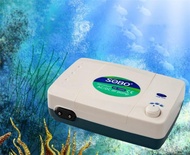 Lithium Battery AC/DC Air Pump For Aquarium Ultra Silent Waterproof Fish Tank Increase Oxygen Pump 2 Outlets SOBO SB-10000