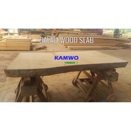Balau Live Edge Wood Slab, Table Top, Meja