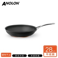MEYER美亞-ANOLON饗宴銅芯導磁單柄不沾平煎鍋28CM(適用所有爐具 導熱為不銹鋼25倍)