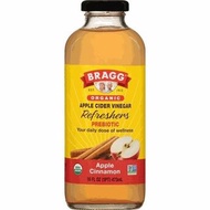 Bragg Organic Apple Cider Vinegar Refresher, Apple &amp; Cinnamon, 16 fl. oz. 有機蘋果醋(蘋果肉桂風味)  [074305052163]
