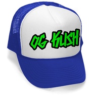 Men's Green Graffiti OG Kush Hat PLY B1100 Blue/White Trucker Hat