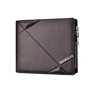 Wallet Men Men's Wallet Short Horizontal Wallet Tri-fold Zipper Personalized Business Men's Wallet