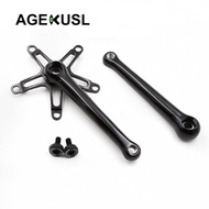 Aceoffix Bike Crankset Bicycle Square Crank Arm For Brompton 3 Sixty United Trifold Fnhon Folding Bike BCD 130mm CNC 1 Set