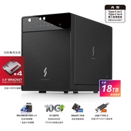 PROBOX USB 3.1 Gen-II 3.5吋/2.5吋 四層式多媒體硬碟外接盒(TypeC+TypeA雙介面版)