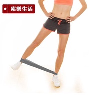【索樂生活】瑜珈伸展健身訓練環狀阻力帶灰色(彈力帶 健身阻力帶 乳膠彈力帶 彈力訓練帶 復健 運動 瘦身)