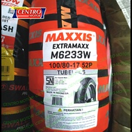 MAXXIS EXTRAMAXX 100/80-17 M6233W.1PC BAN TUBELESS,COCOK UNTUK MOTOR CB150R,BYSON,NEW VIXION,SUPERMOTOR