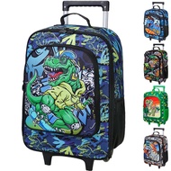 กระเป๋าเดินทางสำหรับเด็กผู้ชาย,กระเป๋าเดินทาง Dinosuar พร้อมล้อ,กระเป๋าเดินทางสำหรับเด็กวัยหัดเดินระดับประถม