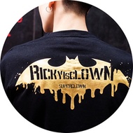 Bat Rickyisclown cartoon bronzing front and back duplex printing t shirt short sleeve Couples t-shir