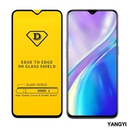 【YANG YI 揚邑】Realme XT 全膠滿版二次強化9H鋼化玻璃膜防爆保護貼(黑)