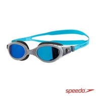 【SPEEDO】成人運動泳鏡 Futura Biofuse 鏡面(黑灰)