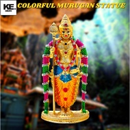 Murugan colorful Statue with stone works/Suitable For Home Decor/Car Dashboard/Office Table/KE127
