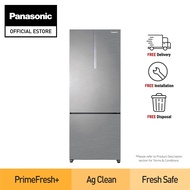 [Bulky] Panasonic NR-BX471CPSS Premium Bottom Freezer 2D Refrigerator with PrimeFresh+ [Free delivery, installation, disposal]