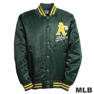 MLB-奧克蘭運動家隊鋪棉棒球外套-綠(男)