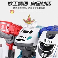 ◈✎Children's Transform Toys Three-in-One Robot Boom Speed Commander Train Brave General King Kong Hi