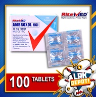 RiteMed Ambroxol 30mg (100 tablets) Mucolytic Mucosolvan Alternative 100s