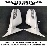 Honda Inspire Accord TAO CP3 07-12 Auto Flip Side Mirror With Signal / Door Mirror / Cermin Sisi