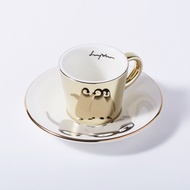 [KIDP] LUYCHO espresso mirror cup and saucer (baby penguins)
