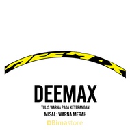 Deemax Bike Rims Decal Sticker | Width 1-3 cm | 16", 18", 20", 24", 27.5", 29", 700c | Mtb BMX Folding Mountain Bike Wheel Rims Sticker Fixie Rims Stickers