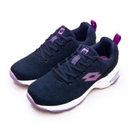 【女】LOTTO 增高厚底美型健走鞋 EASY WEAR 系列 深藍紫 1196