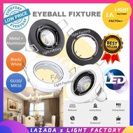LED Eyeball Fitting Casing Black/White Downlight Casing Housing Light Fixture GU10 MR16 Led Bulb 5W Spot/Eyeball