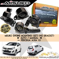 MISUKO Perodua Axia 1.0 Manual / Auto ( No Bracket ) Premium Engine Mounting Set