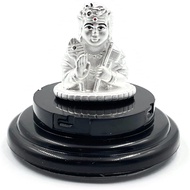 Balaji LLC 999 Pure Silver Lord Murugan /Karthik Idol / Statue (Car Deck)
