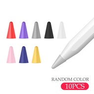 Remai 10ชิ้นผิวที่มีสีสันปากกาปลายปากกาฝาครอบป้องกันสำหรับ Apple Pencil 1 2 Touch Screen