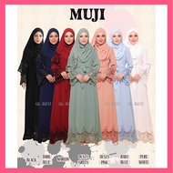 Muji Abaya Dress Jubah Moden Baju Abaya Muslimah Jubah Abaya Exclusive Muslim Dress Abaya Dubai Abaya Hitam Cardigan