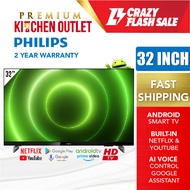 Philips 32 Inch HD Android Smart TV 32PHT6916 | Netflix &amp; Youtube | AI Voice Control | Dolby Digital Plus | Smart TV